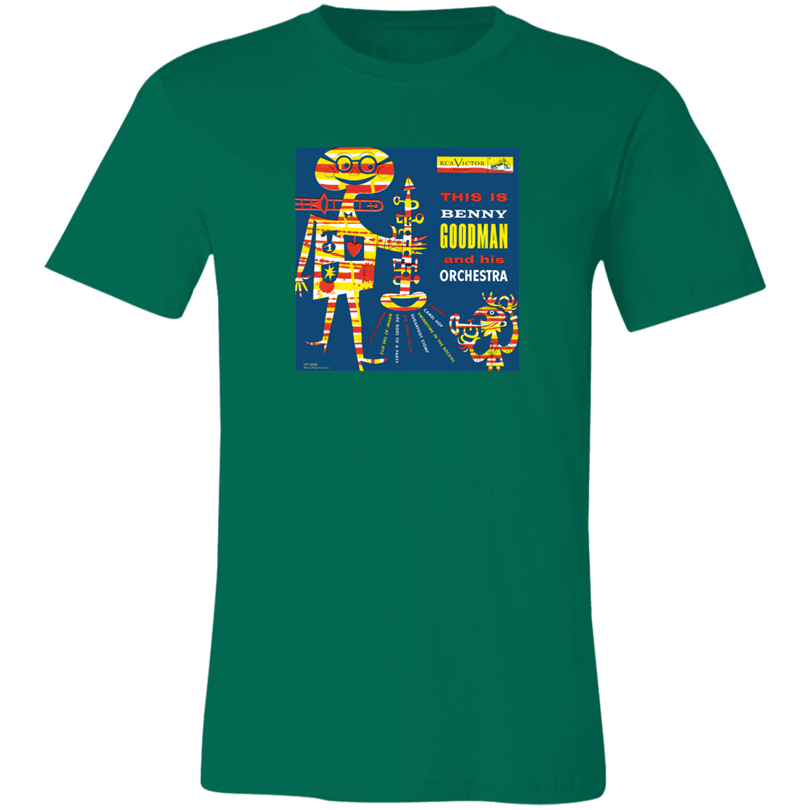 BENNY GOODMAN by Jim Flora (1956) Unisex Jersey Short-Sleeve T