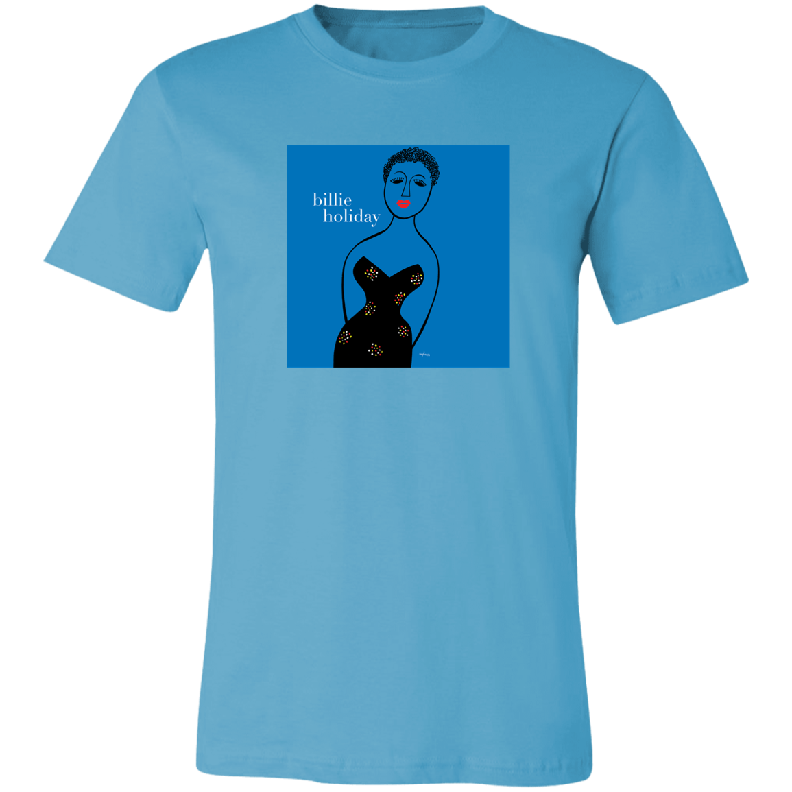 Billie Holiday Lady In Satin Jazz Blues Unisex short sleeve t-shirt - The Straight Ahead Billie Holiday Lady In Satin Jazz Blues Unisex short sleeve t-shirt - The Straight Ahead